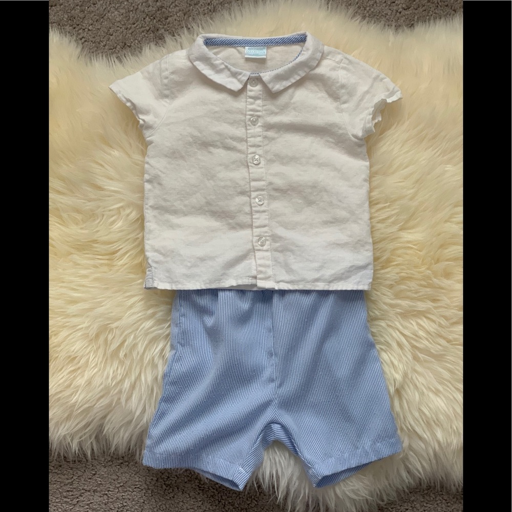 Edgehill Collection Baby Boy Two Piece Set Size 12M
